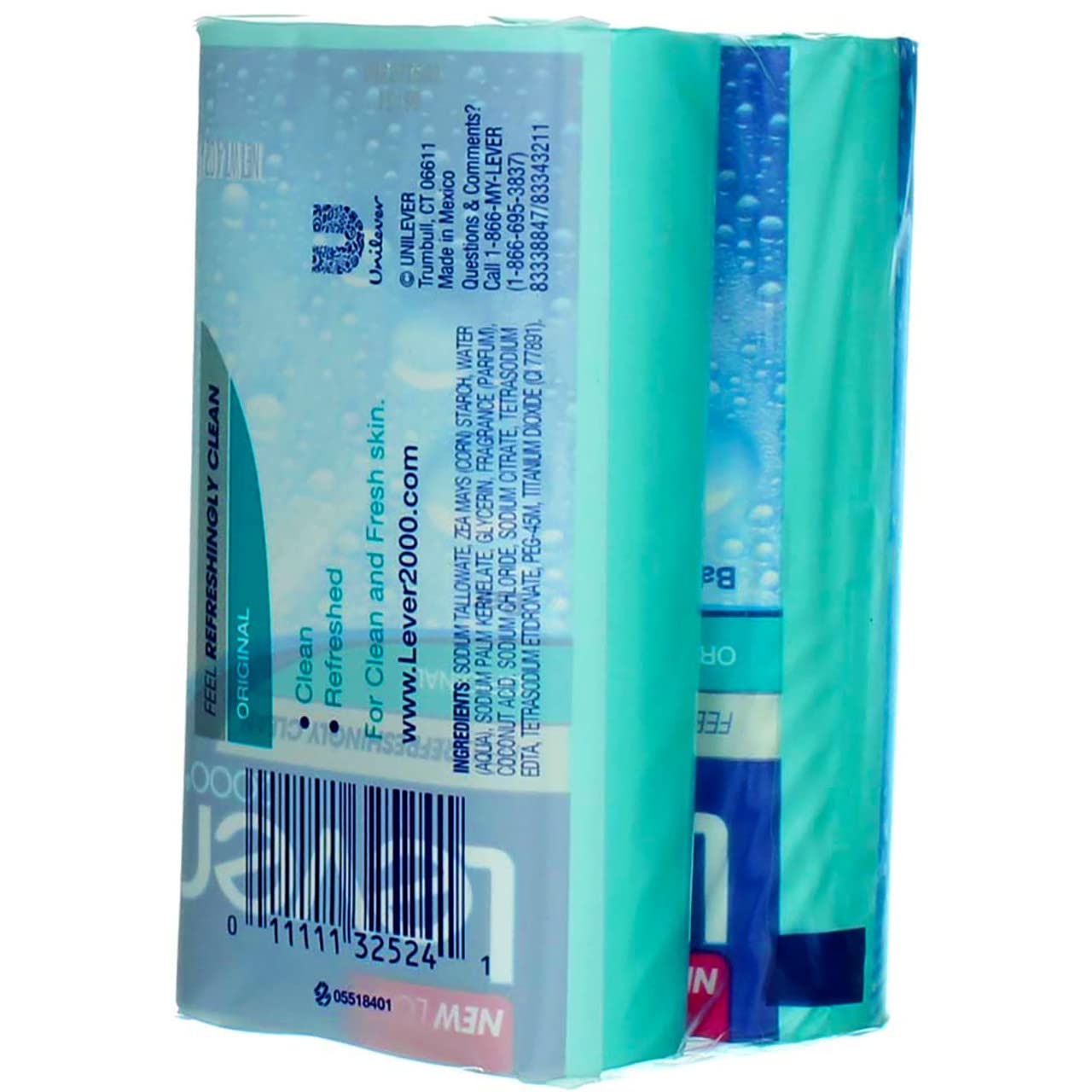 Lever 2000 Original Refreshing Bar Soap, Perfectly Fresh 4 oz, 2 ea (Pack of 24)