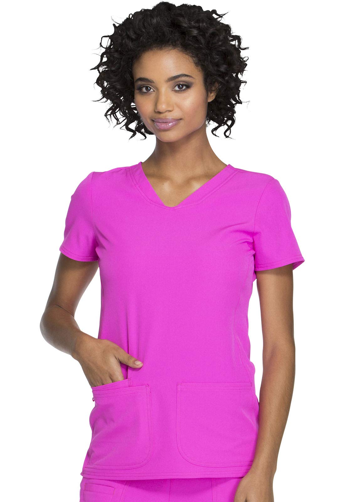 HeartSoul Women's Pitter-Pat V-Neck Scrubs Shirt, Khaki, XX-Small
