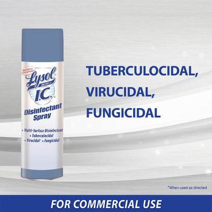 Lysol Professional IC Disinfectant Spray w/Control Flo Valve, Clear, 19 oz