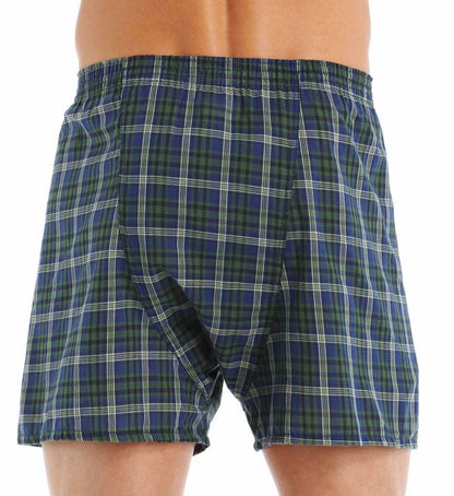 Fruit of the Loom mens Bigtartan Woven Boxer(pack 3) boxer briefs, Assorted, 3X Tall US
