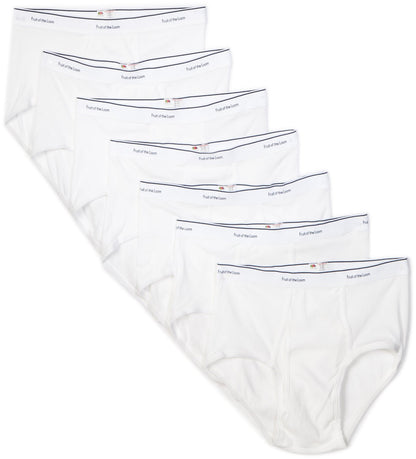 Fruit of the Loom Men's 7-Pack Basic Brief (Large, White 8 Pack )