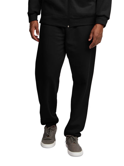 Fruit of the Loom Men's Eversoft Fleece Elastic Bottom Sweatpants with Pockets, Relaxed Fit, Moisture Wicking, Breathable, 12 Pack-Grey Heather, 4X-Large