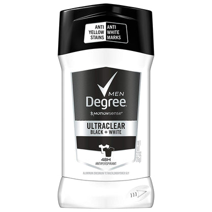 Degree Men Ultra Clear Black + White Antiperspirant and Deodorant (Pack of 2)