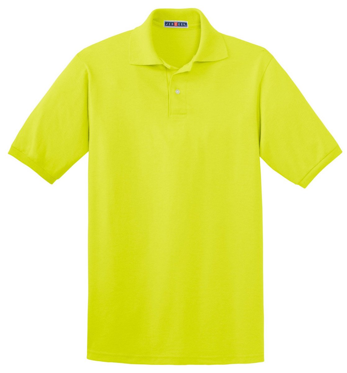 Jerzees Adult 5.6 oz. SpotShield™ Jersey Polo M SAFETY GREEN