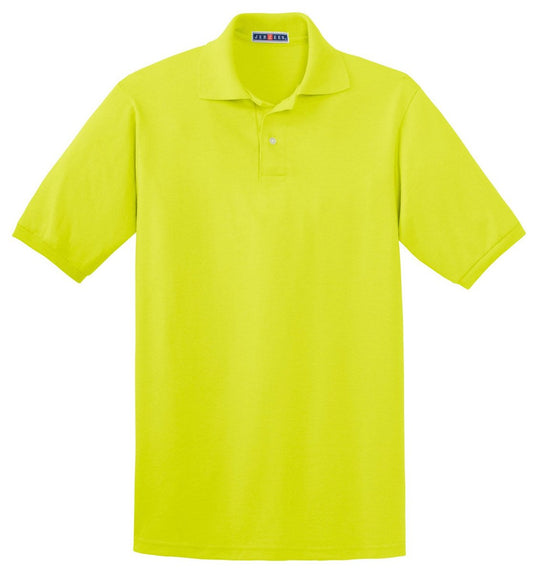 Jerzees Adult 5.6 oz. SpotShield™ Jersey Polo M SAFETY GREEN