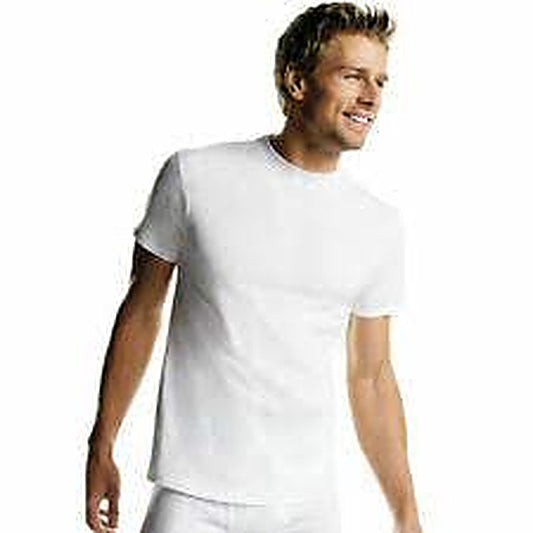 Hanes Men's 10 Pack FreshIQ ComfortSoft Crewneck T-Shirt (White, Medium 10-Pack)