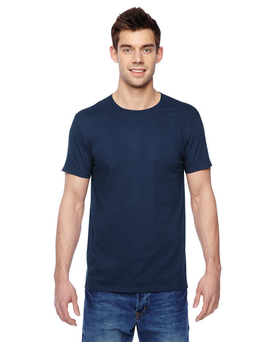 Fruit of The Loom Men's Crew T-Shirt (4 Pack) (Navy, X-Large)