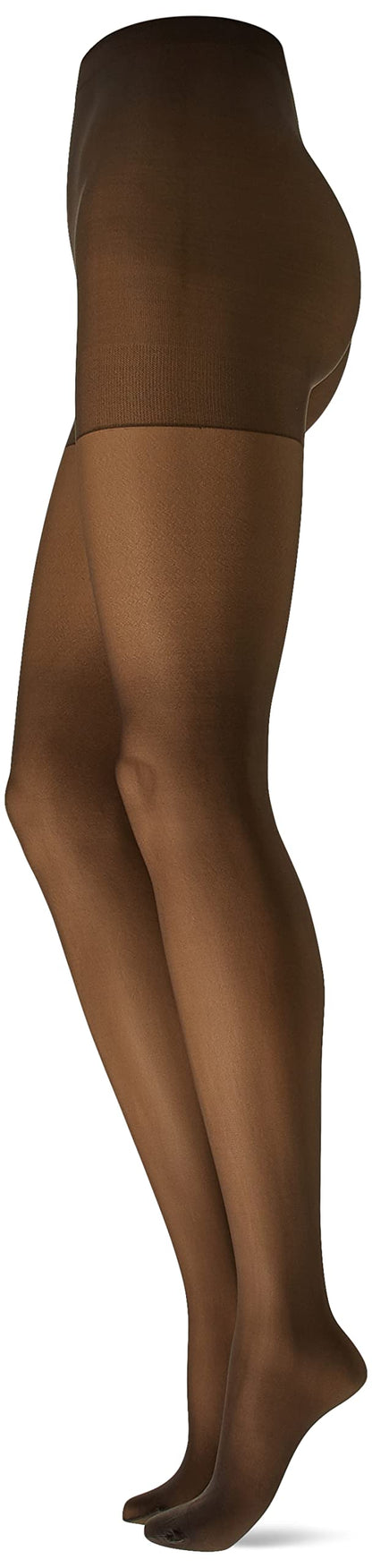 L'eggs Women's Sheer Energy Control Top Toe Pantyhose, Off Black, Q