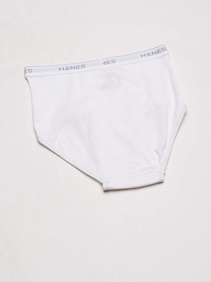 Hanes 9-Pack Men's White 100% Cotton Tagless Briefs 2252P7 (Small (Waist 28"-30"))