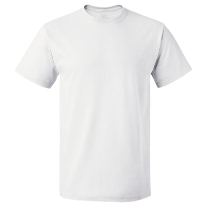 Fruit of the Loom Men's Lightweight Cotton Tees (Short & Long Sleeve), Crew-4 Pack-White, X-Large