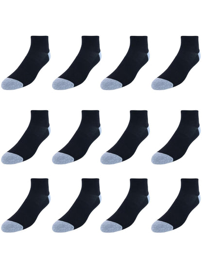 Hanes Men's X-Temp Lightweight Ankle Socks (Pack of 12 Pairs)