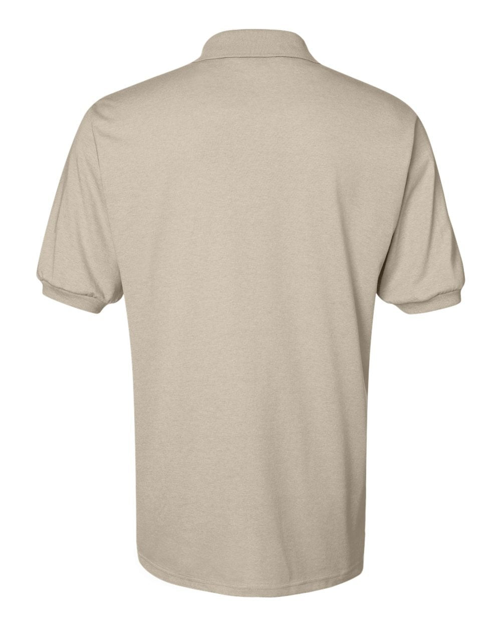 Jerzees Men's 2 Button Placket Welt Knit Collar Polo Shirt, Sandstone, Small