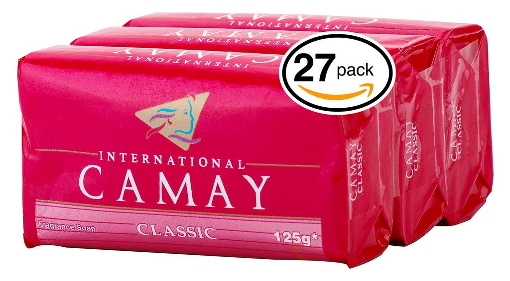 Camay CLASSIC Softly Scented Bar Soap (PACK OF 27) All-in-one exfoliating and moisturizing soap Leaves Skin Smooth & Radian! Great for Hands, Face & Body! (27 Bars, 4.4oz Each Bar)