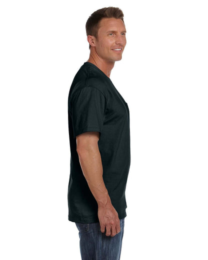 Fruit of the Loom Men's Pocket Tees , Black, XXX-Large(Pack of 2)