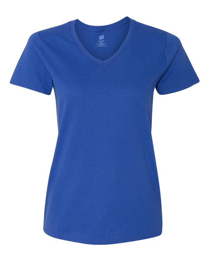 Hanes Women's ComfortSoft Relaxed Fit V-Neck T-Shirt - Deep Royal, XL
