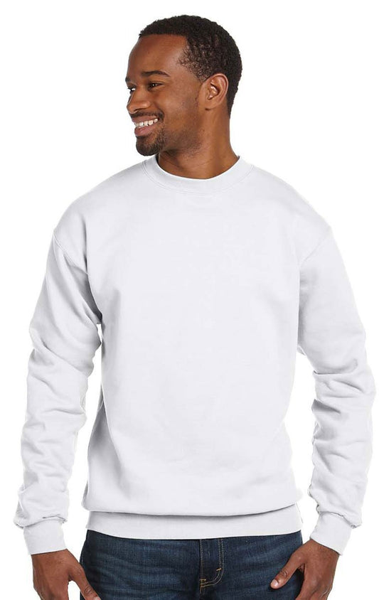 Hanes ComfortBlend EcoSmart Crew Sweatshirt_White_5XL