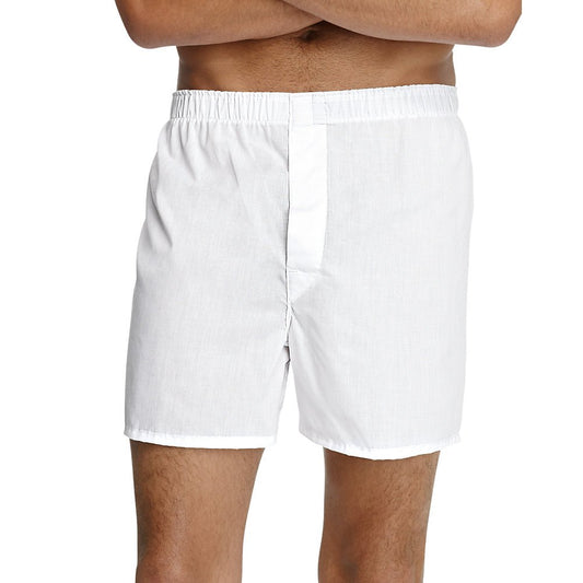 Hanes ComfortSoft Woven Boxer 4-Pack White Medium