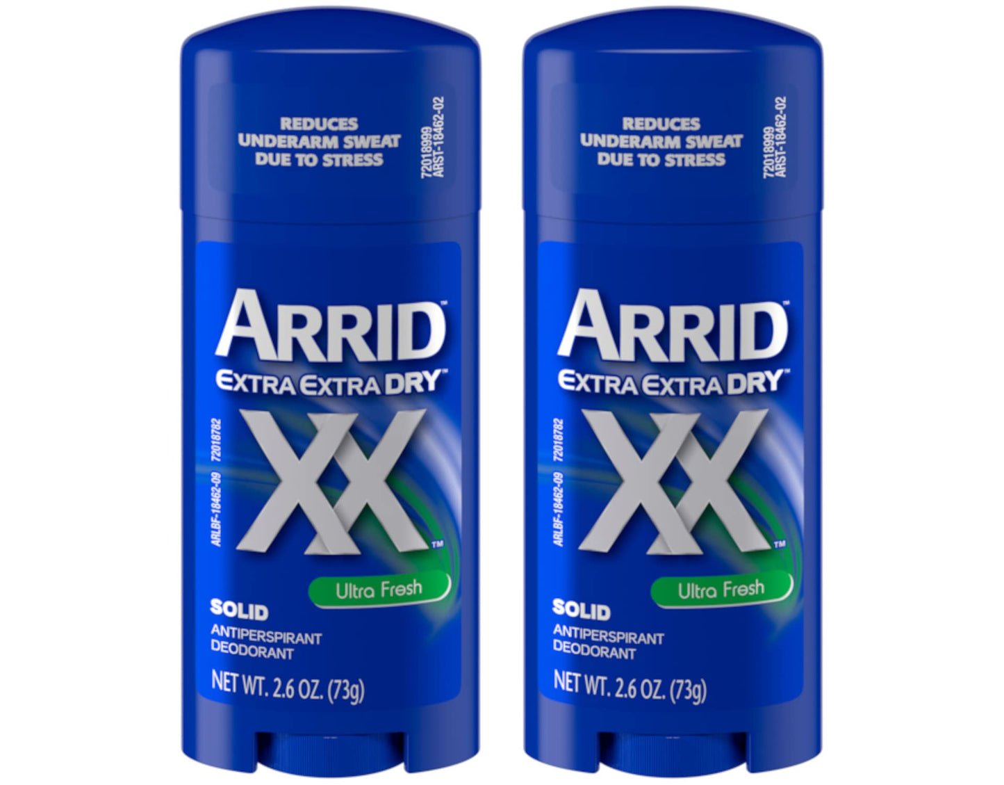 Arrid XX Ultra Fresh, Extra Extra Dry, Solid Antiperspirant Deodorant, 2.6 Oz. (Pack of 3)