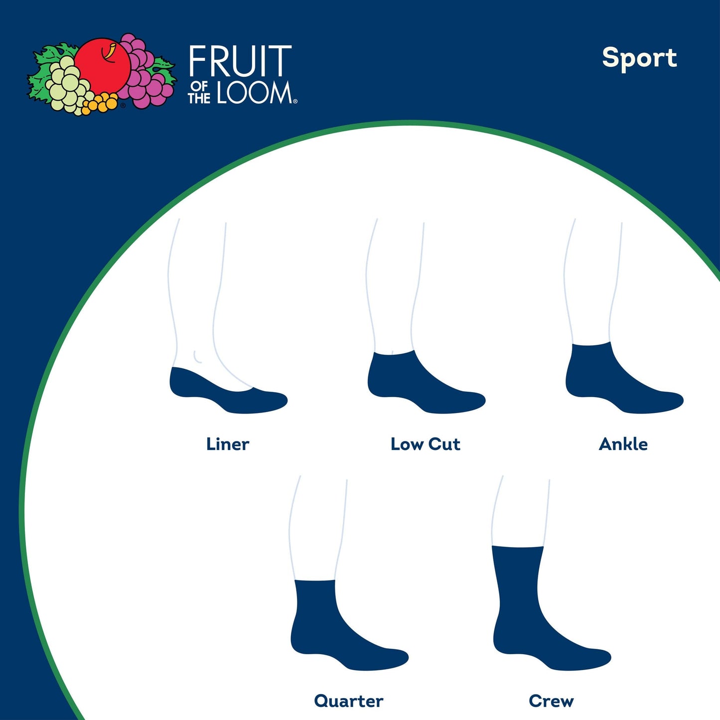 Fruit Of The Loom Men's Value 10 Pack Ankle Crew Socks, White, Shoe Size 6-12/Sock Size 10-13