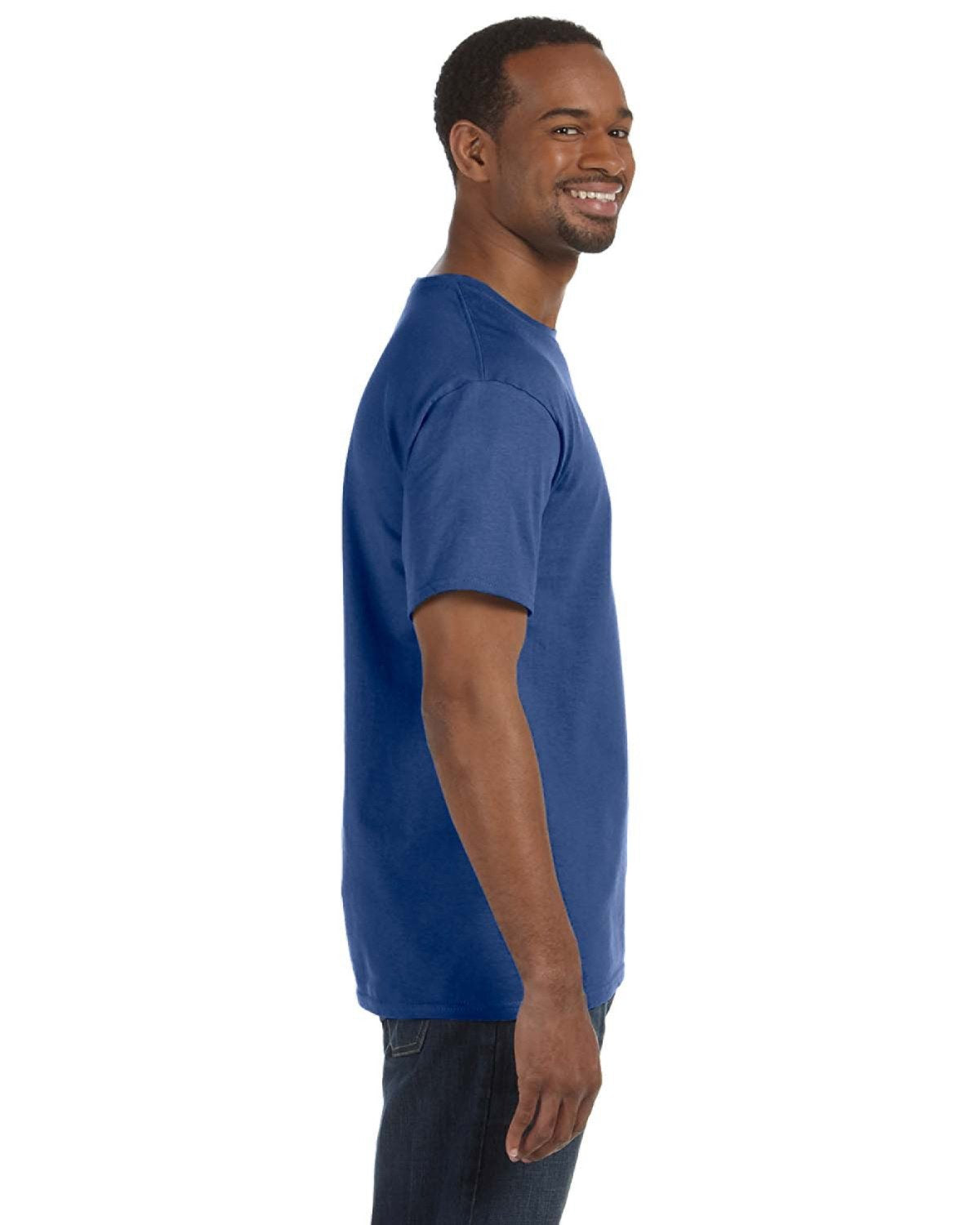 JERZEES - Dri-Power Active 50/50 Cotton/Poly T-Shirt. 29M S Vintage Heather Blue