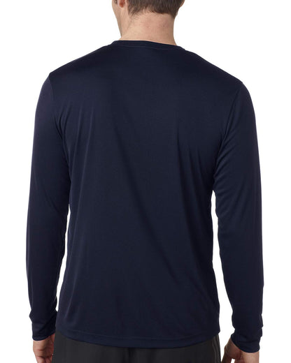 Hanes Cool DRI'Performance mens Long-Sleeve T-Shirt,Navy,Small