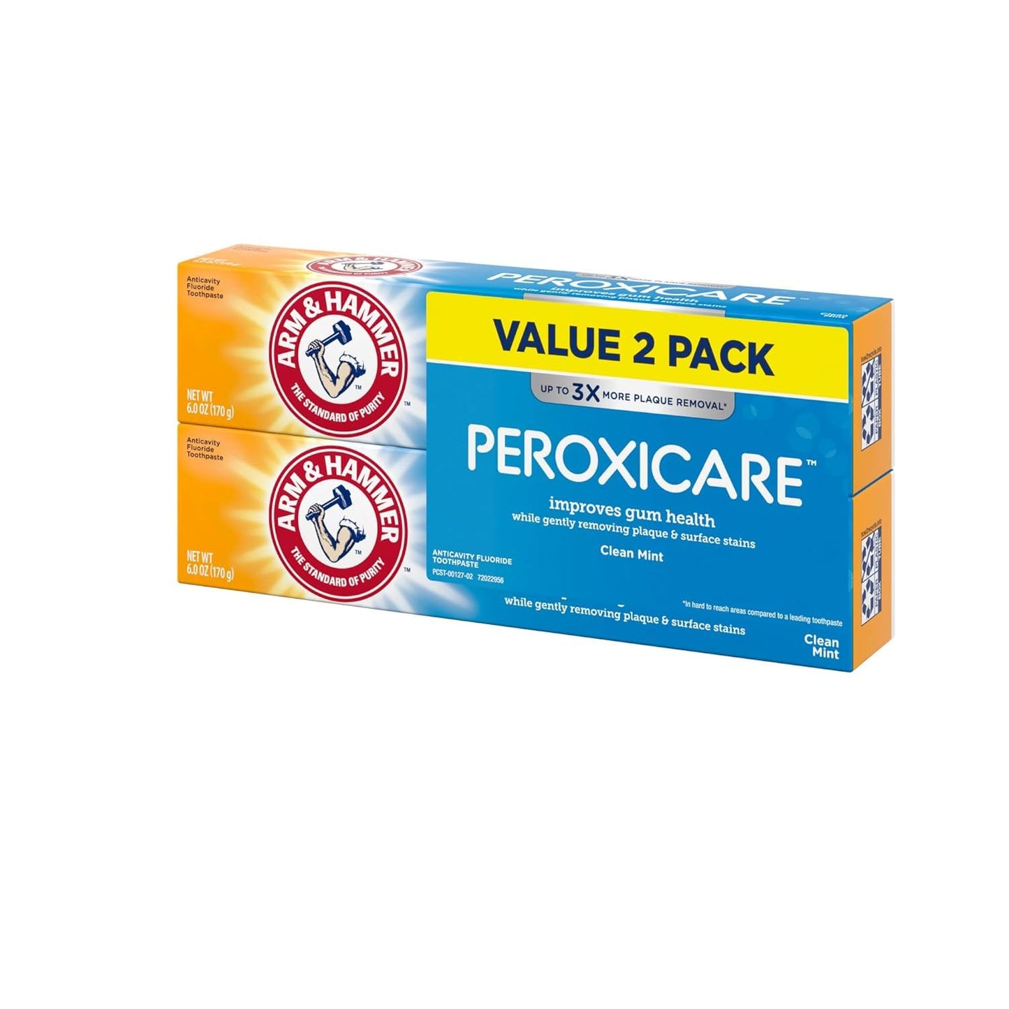 Arm & Hammer Peroxicare Healthy Gums Toothpaste Twinpack, 6 Ounce, 2 Ea, 6 Ounce