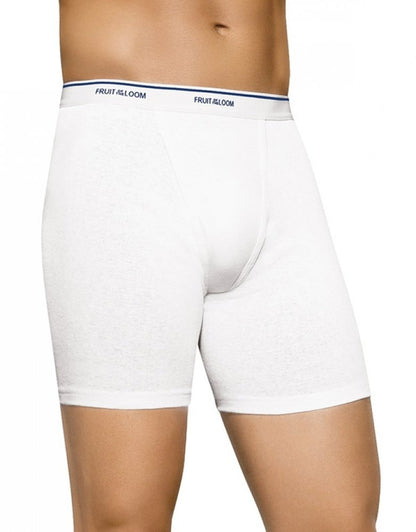 4PK WHITE BOXER BRIEF 3XLARGE