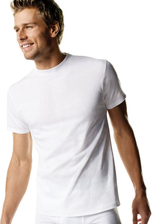 Hanes Men's Big 5-Pack Crew T-Shirt, White, XX-Large