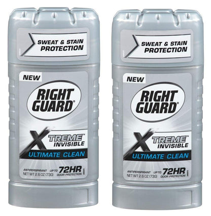 Right Guard Xtreme Invisible Ultimate Clean Antiperspirant Deodorant, 3 Ounce