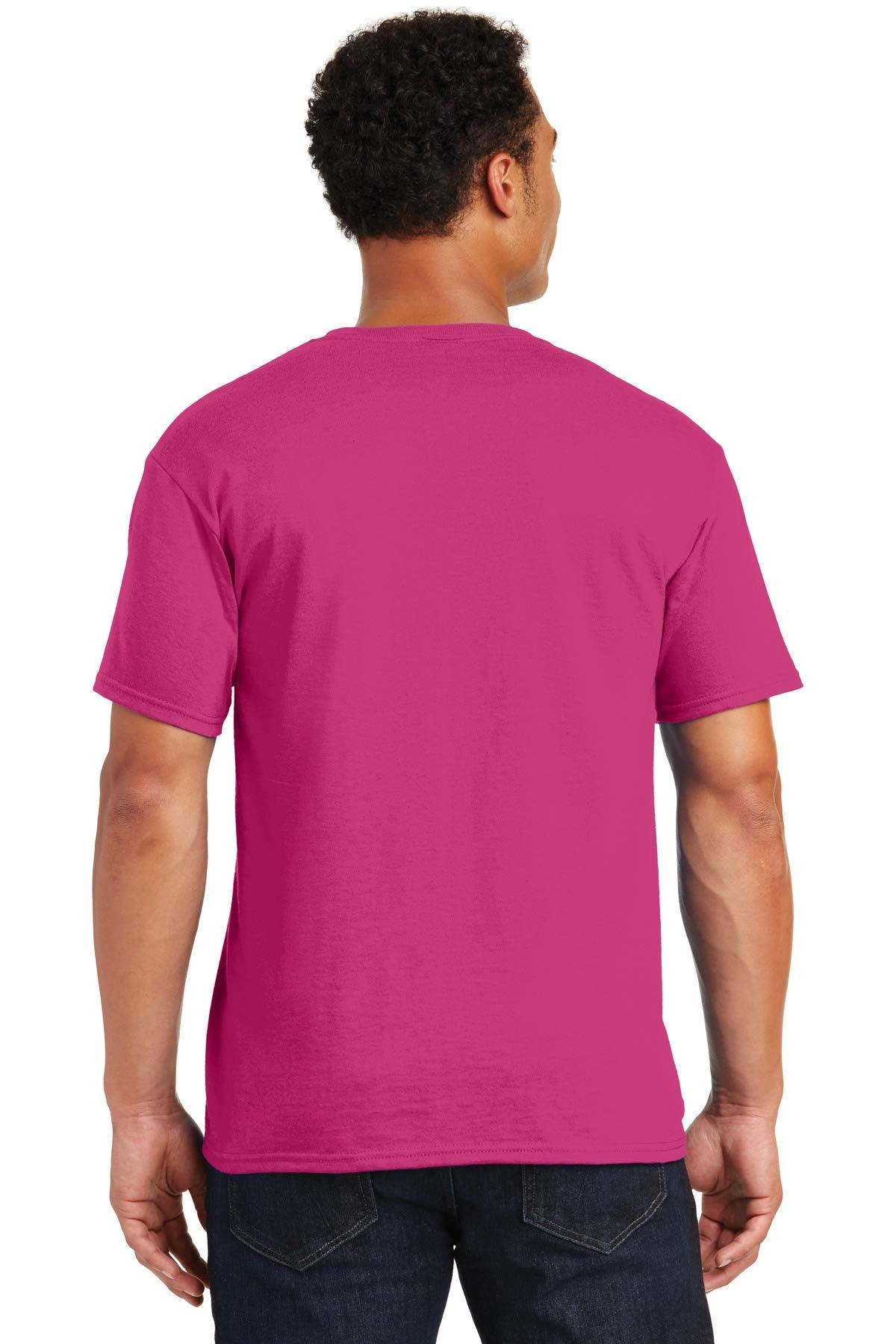 Jerzees Mens Heavy Blend Cotton/Poly T-Shirt, XL, Cyber Pink
