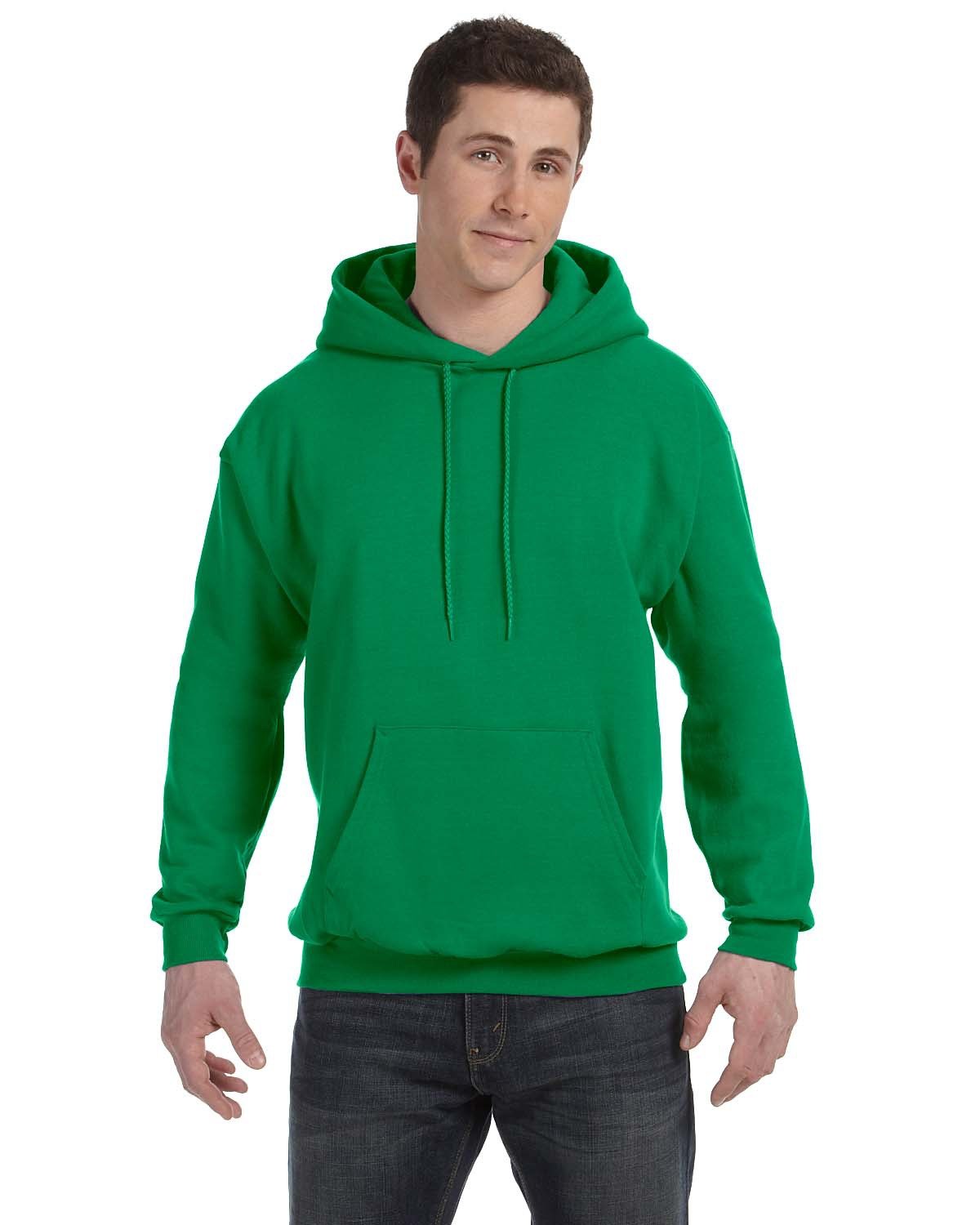 Hanes 78 oz EcoSmart 50/50 Pullover Hood - KELLY GREEN - 3XL - (Style # P170 - Original Label)