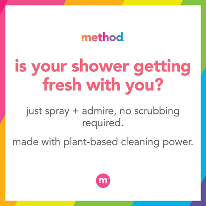 Method Daily Shower Spray Cleaner, Eucalyptus Mint, 28 Ounce, 2 pack, Packaging May Vary