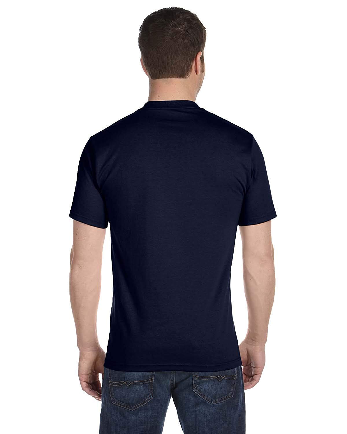 byHanes Hanes Men's Tagless ComfortSoft Crewneck T-Shirt (Pack Of 5) (Navy, Small)
