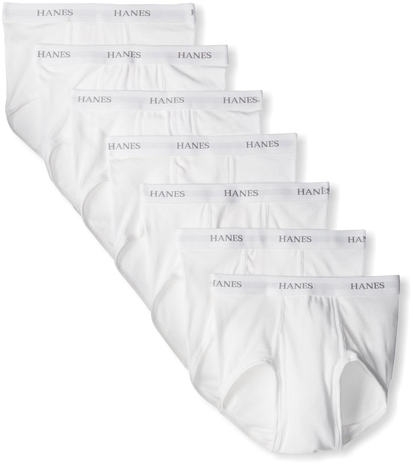 Hanes Men's Ultimate FreshIQ Full-Cut Briefs (7-Pack) (XXX-Large, White)