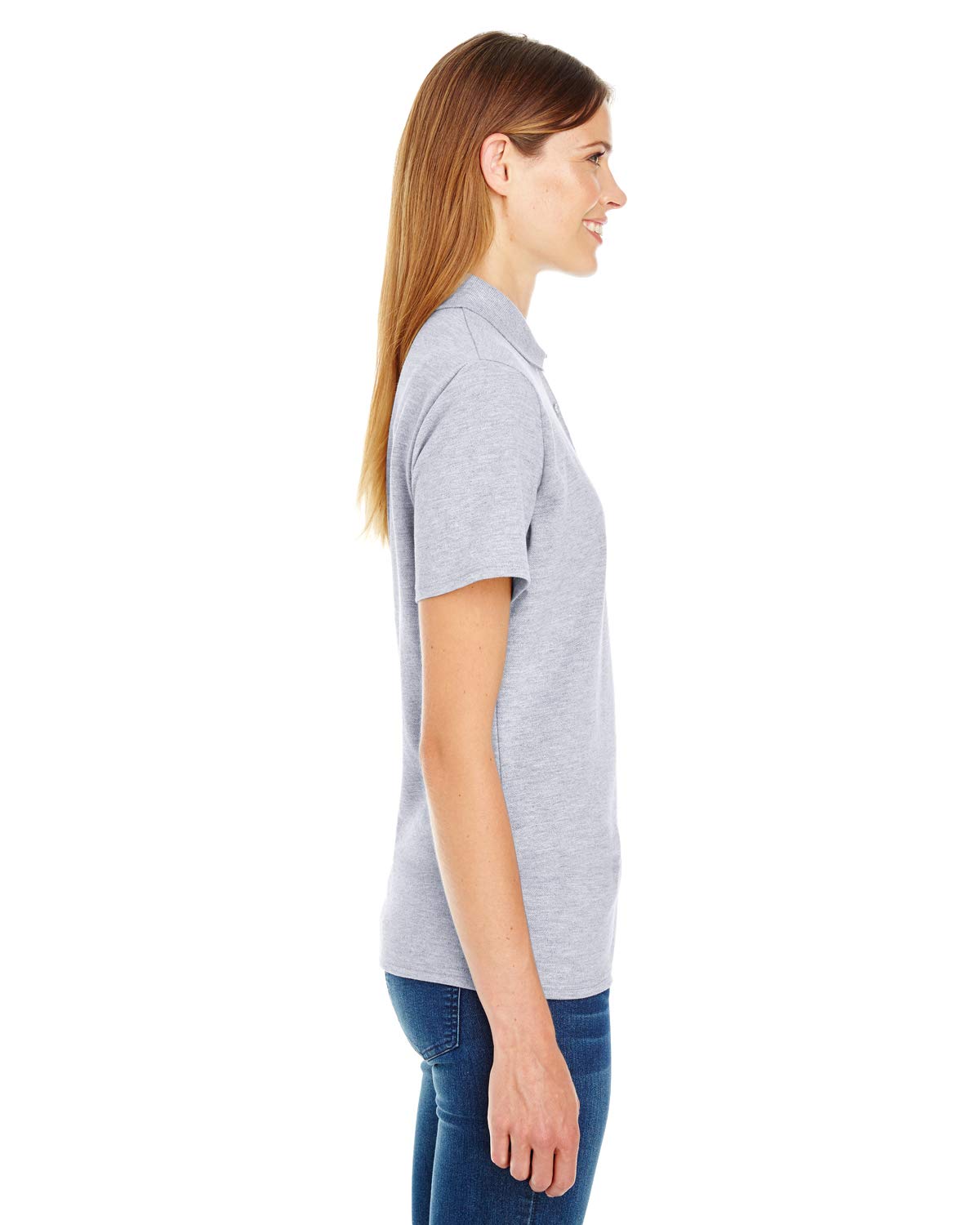 HN LADS X-TEMP PIQUE SS SHIRT,Light Steel,Small