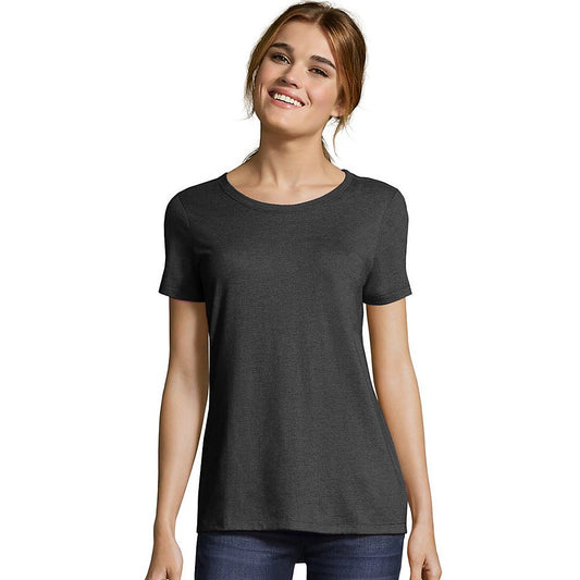 Hanes Womens Modal Triblend T-Shirt (MO150) Solid White trbl xs
