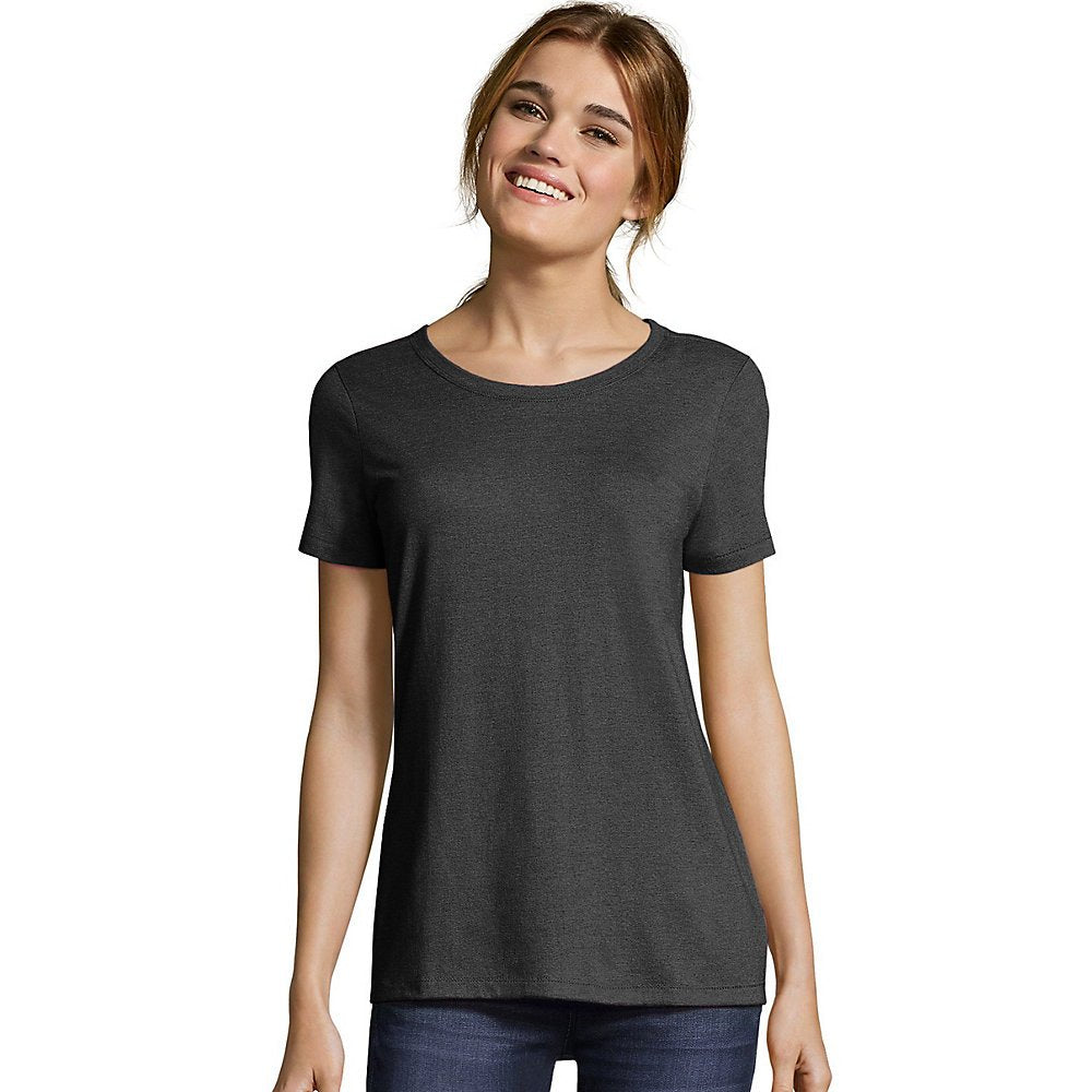 Hanes Womens Modal Triblend T-Shirt (MO150) Solid White trbl xs