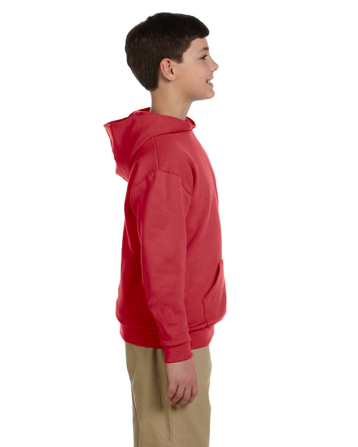 Jerzees Youth 8 oz., 50/50 NuBlend Fleece Pullover Hood, XL, TRUE RED