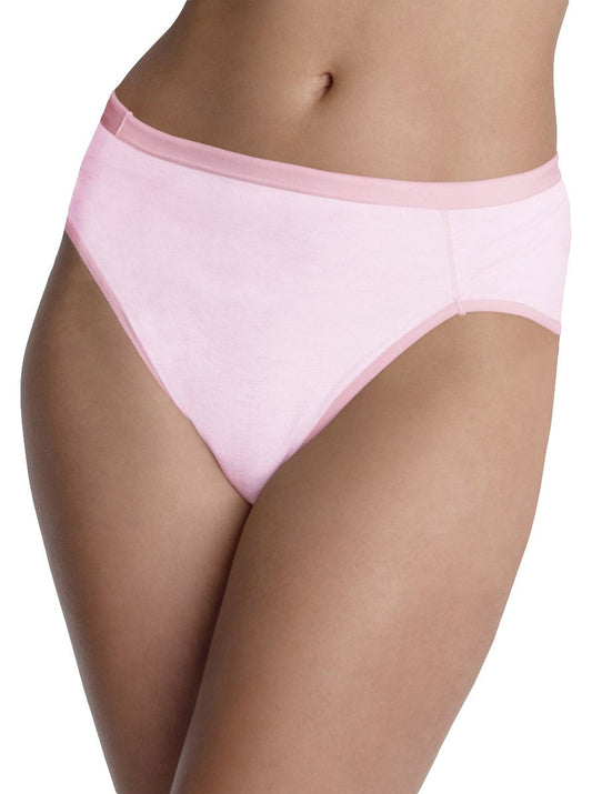 Hanes Women's Comfortsoft Hi Cut Panty, Assorted, Size 9 (Pack of 3)
