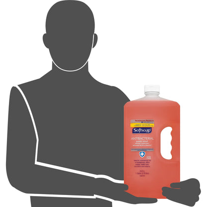 Softsoap Antibacterial Liquid Hand Soap Refill, Crisp Clean 1Gallon