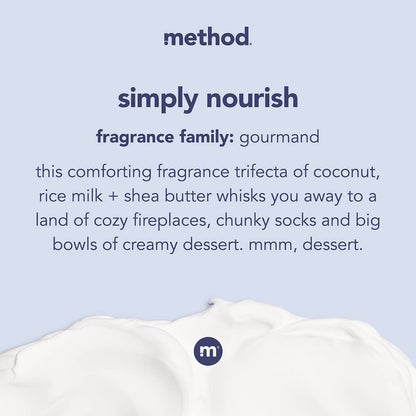Method Daily Lotion, Simply Nourish, Plant-Based Moisturizer for 24 Hours of Hydration, 13.5 fl oz (Pack of 1)