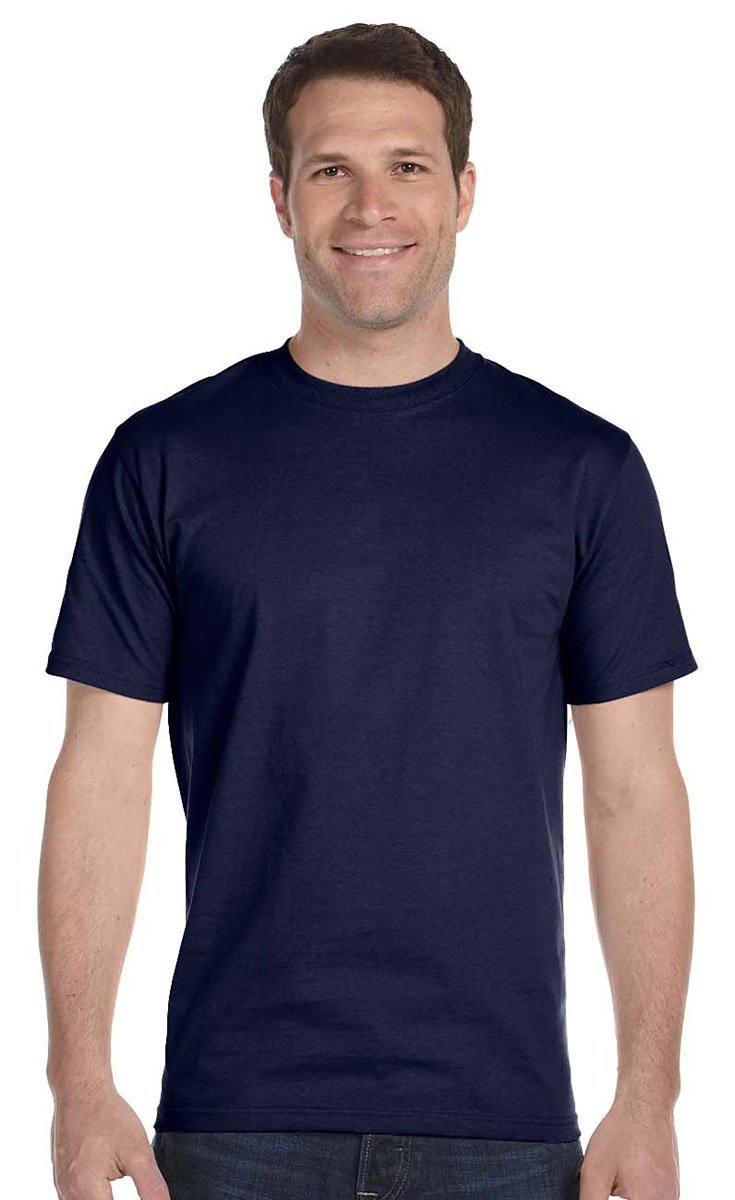 Hanes Beefy-T Adult Short-Sleeve T-Shirt Navy 4X Large
