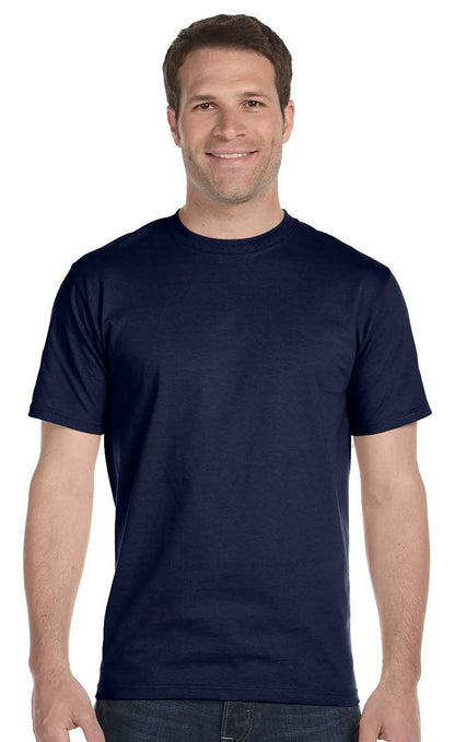 Hanes Beefy-T Adult Short-Sleeve T-Shirt Navy 4X Large