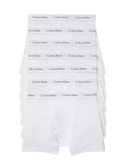 Calvin Klein Men's Cotton Classics 7-pack Boxer Brief, 7 White, X-Large