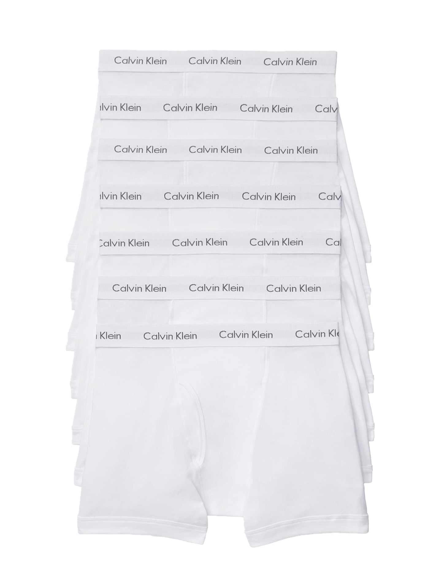 Calvin Klein Men's Cotton Classics 7-pack Boxer Brief, 7 White, X-Large