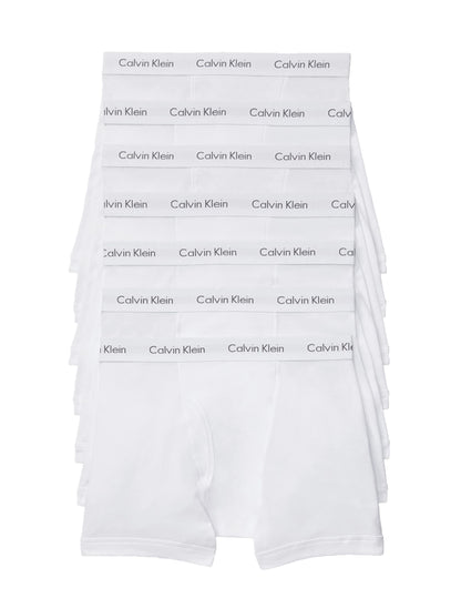 Calvin Klein Men's Cotton Classics 7-pack Boxer Brief, 7 White, X-Large