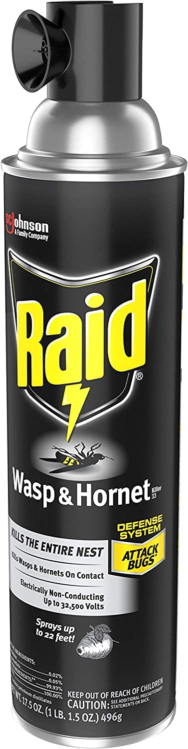 Raid Wasp & Hornet Killer Spray, 17.5 OZ (3 Pack)