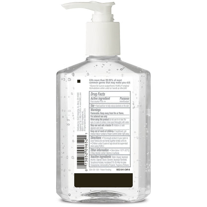 Advanced Hand Sanitizer Gel, Original, 8-oz. Pump