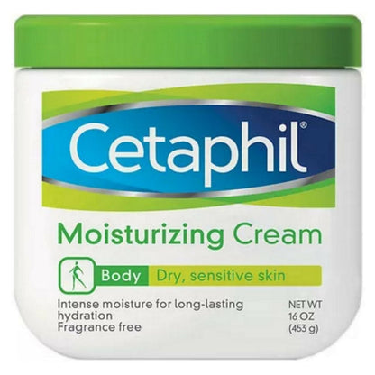 Cetaphil Moisturizing Cream for Dry/Sensitive Skin, Fragrance Free 16 oz