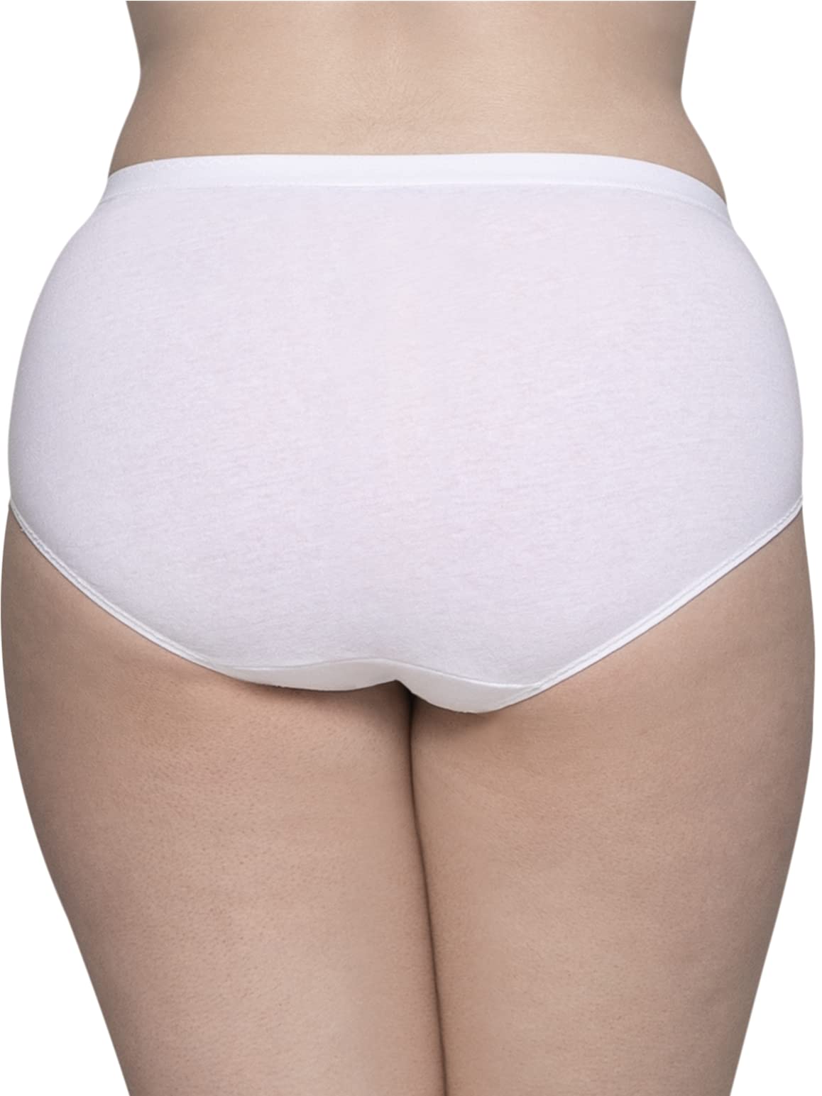 Fruit Of The Loom Womens Fit For Me Plus Size Underwear, Designed To Your Curves, Brief - Cotton - White, 11 Plus